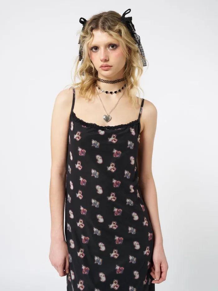 Clothing That Cat Girl Mesh Maxi Dress Minga London Dresses