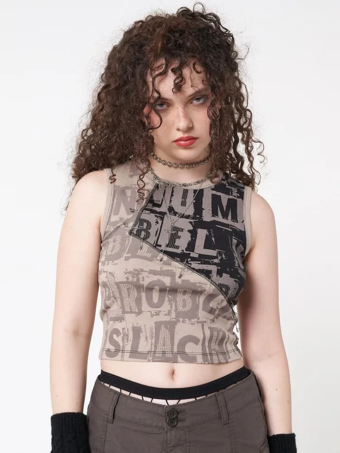 Clothing Unreal Patchwork Vest Top Minga London Tank Tops