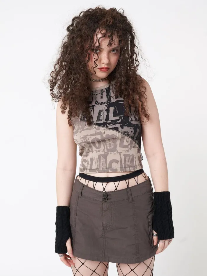 Clothing Unreal Patchwork Vest Top Minga London Tank Tops