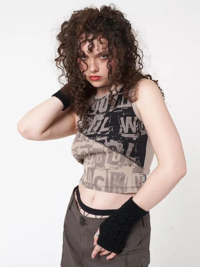 Clothing Unreal Patchwork Vest Top Minga London Tank Tops