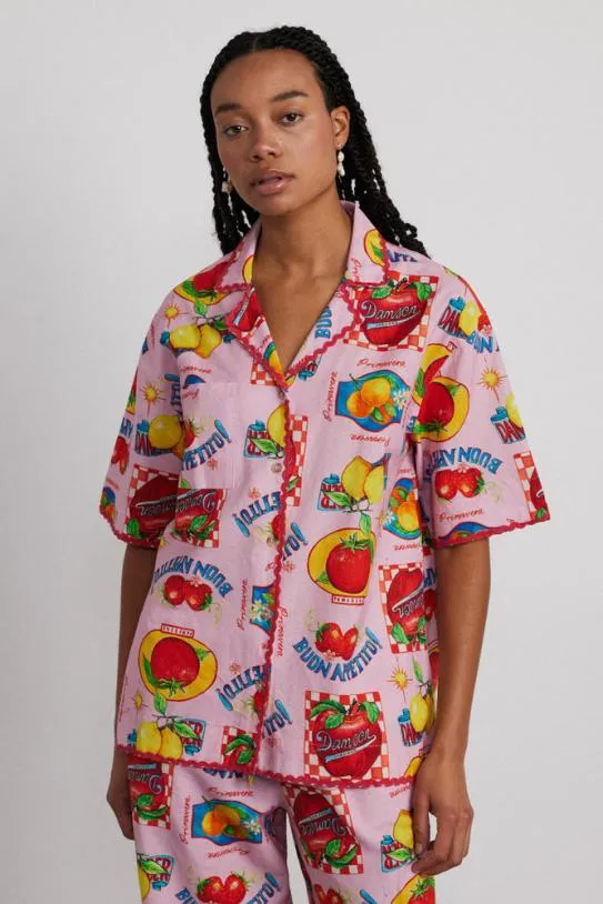 Coords Women Damson Madder Chlo Shirt 8211 Fruit Labels
