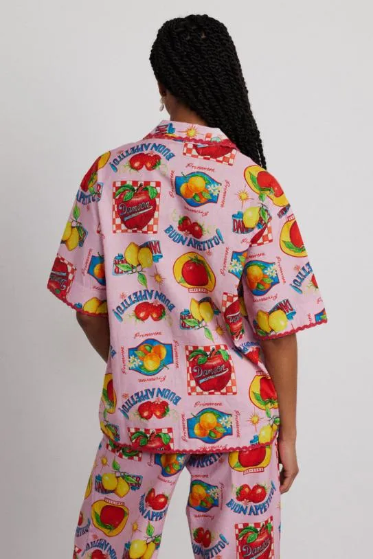 Coords Women Damson Madder Chlo Shirt 8211 Fruit Labels