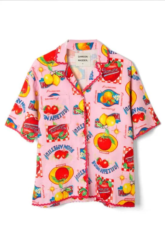 Coords Women Damson Madder Chlo Shirt 8211 Fruit Labels