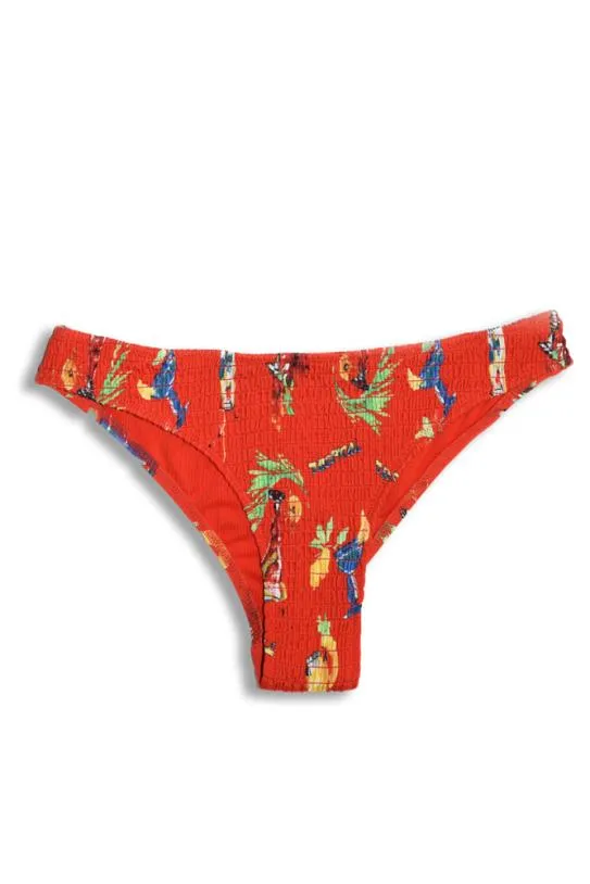 Coords Women Damson Madder Classic Shirred Bikini Bottom 8211 Cocktails