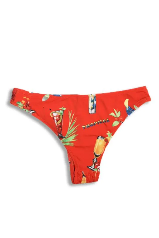 Coords Women Damson Madder Classic Shirred Bikini Bottom 8211 Cocktails