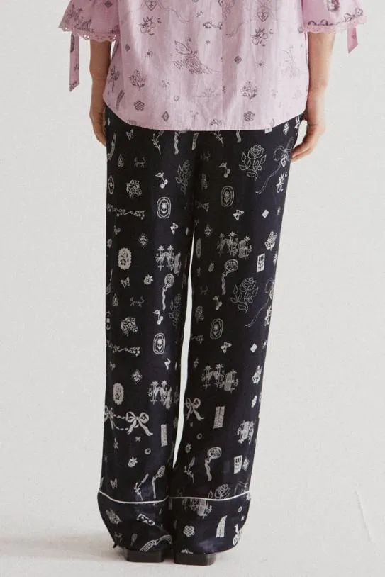 Coords Women Damson Madder Joni Pants 8211 Symbol Print
