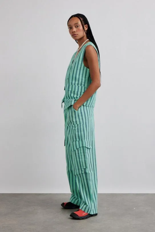 Coords Women Damson Madder Sydney Coastal Cargo Pants 8211 Mint Stripe