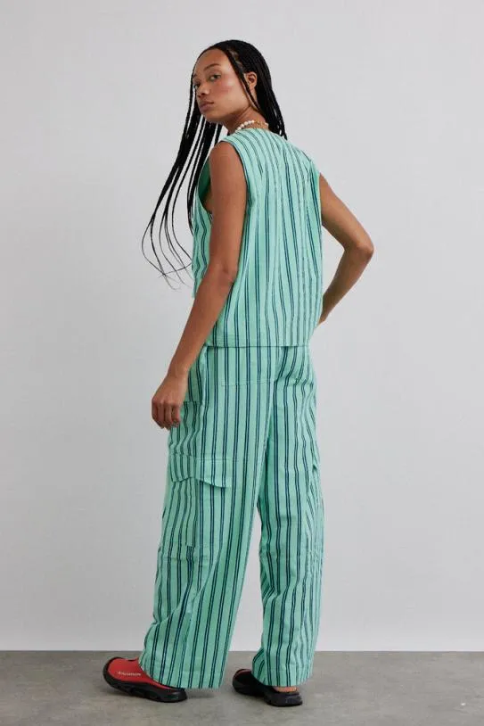 Coords Women Damson Madder Sydney Coastal Cargo Pants 8211 Mint Stripe