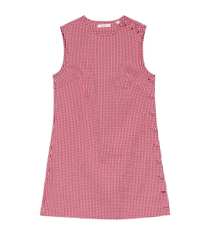 CORALIE DRESS Rouge La Maddalena Gingham Shop DEN Dresses