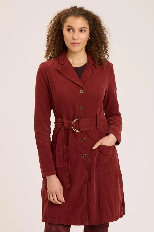 Cord Belted Trench Port Pigment Clothing XCVI Jackets