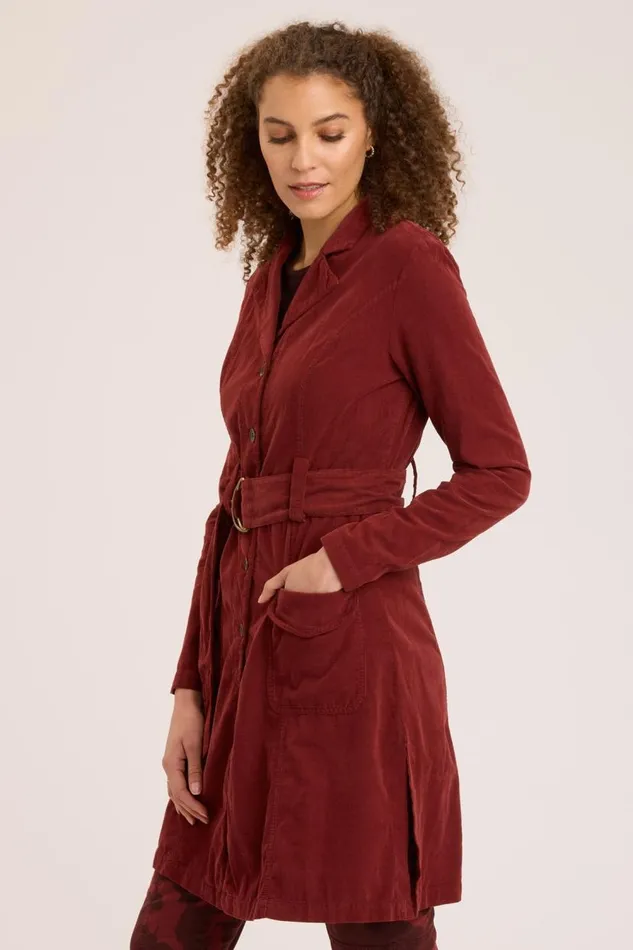 Cord Belted Trench Port Pigment Clothing XCVI Jackets