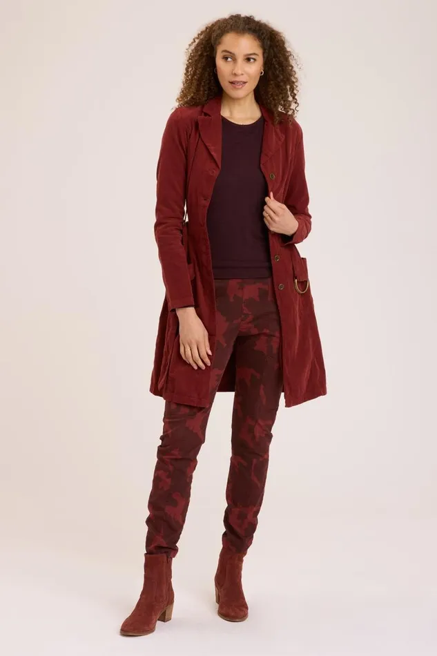 Cord Belted Trench Port Pigment Clothing XCVI Jackets