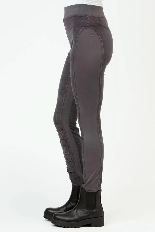 Cord Oslo Legging Charcoal Clothing XCVI Leggings