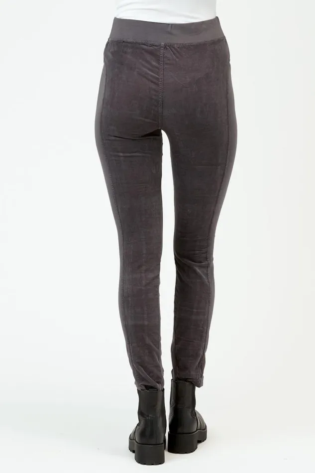 Cord Oslo Legging Charcoal Clothing XCVI Leggings