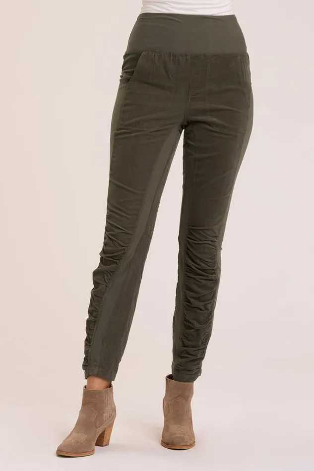 Cord Penny Legging Olive Clothing XCVI Leggings