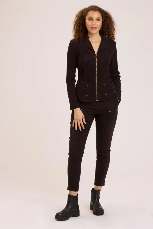 Cord Raphael Blazer Black Clothing XCVI Jackets