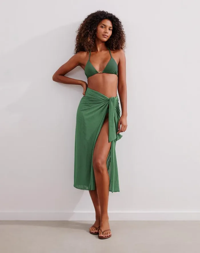 Cover Ups Women ViX Paula Hermanny Amanda Midi Skirt 8211 Aspen