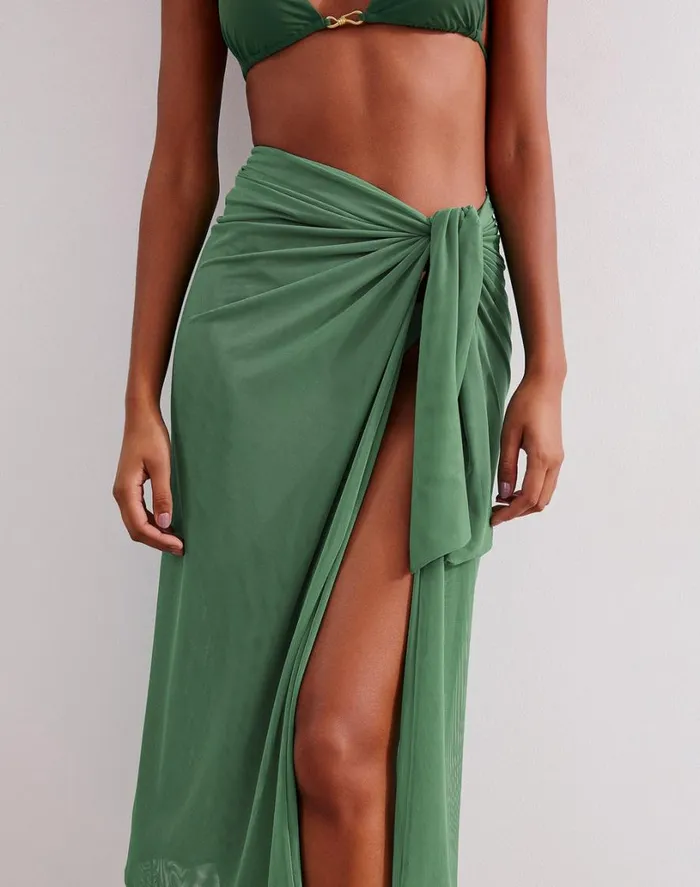 Cover Ups Women ViX Paula Hermanny Amanda Midi Skirt 8211 Aspen