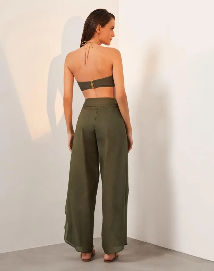 Cover Ups Women ViX Paula Hermanny Bia Pants 8211 Evergreen