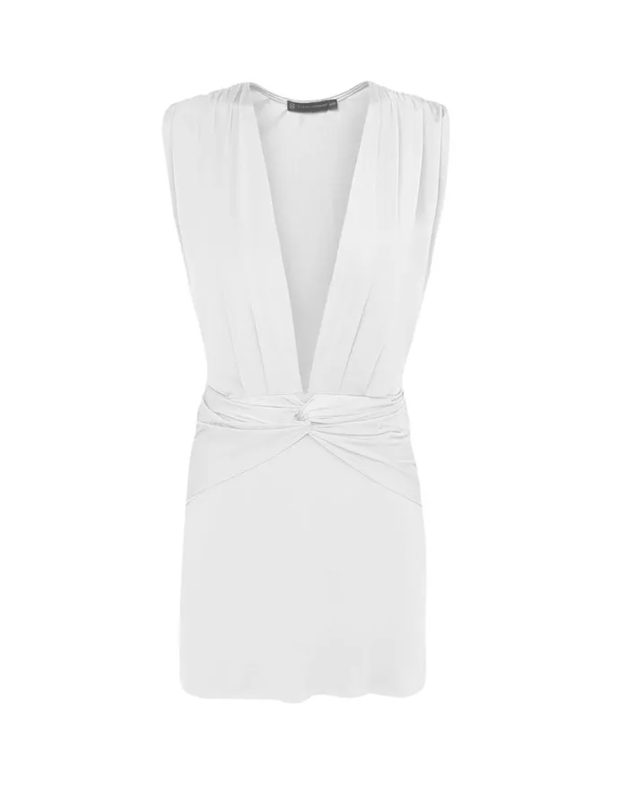 Cover Ups Women ViX Paula Hermanny Cindy Short Cover Up 8211 Off White