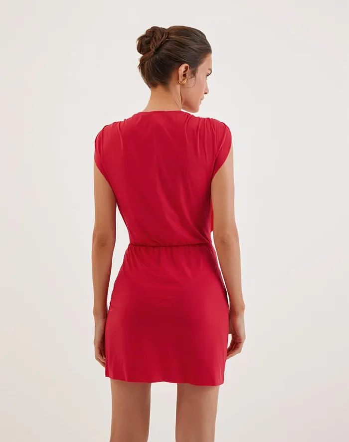 Cover Ups Women ViX Paula Hermanny Cindy Short Cover Up 8211 Red Pepper