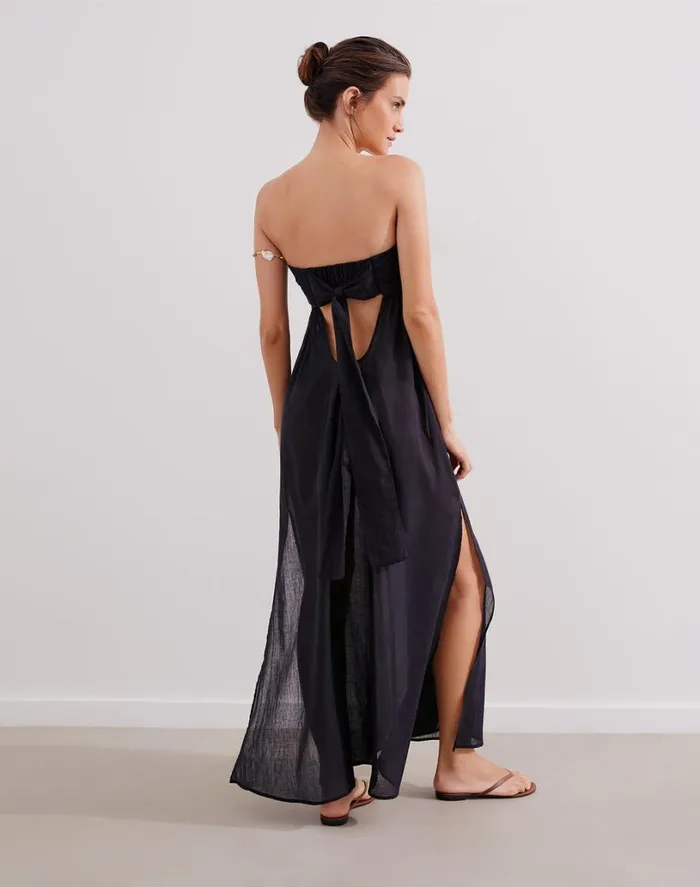 Cover Ups Women ViX Paula Hermanny Davina Long Cover Up 8211 Black