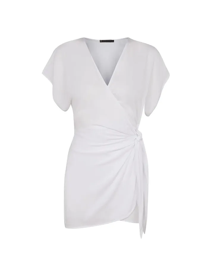 Cover Ups Women ViX Paula Hermanny Emily Caftan 8211 Off White