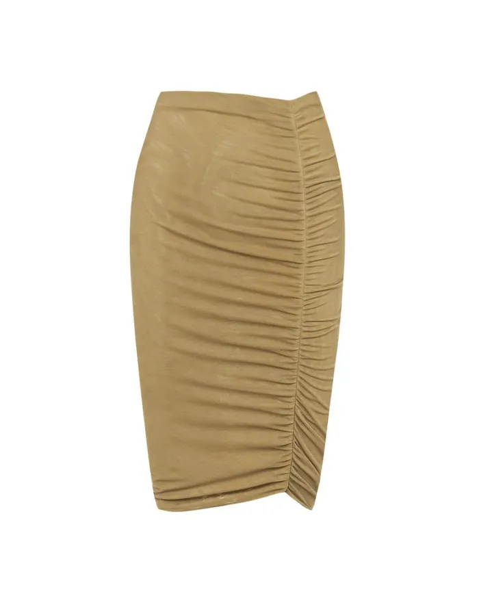 Cover Ups Women ViX Paula Hermanny Frida Midi Skirt 8211 Olivine