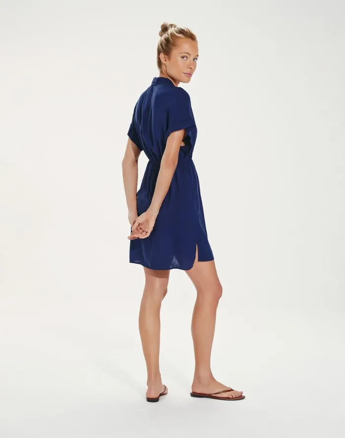 Cover Ups Women ViX Paula Hermanny Fuji Caftan 8211 Indigo