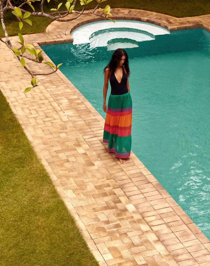 Cover Ups Women ViX Paula Hermanny Helen Long Skirt 8211 Heatwave