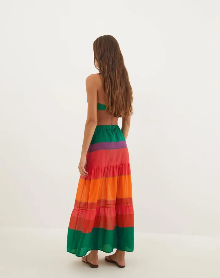 Cover Ups Women ViX Paula Hermanny Helen Long Skirt 8211 Heatwave