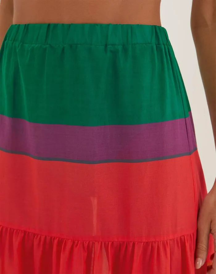 Cover Ups Women ViX Paula Hermanny Helen Long Skirt 8211 Heatwave