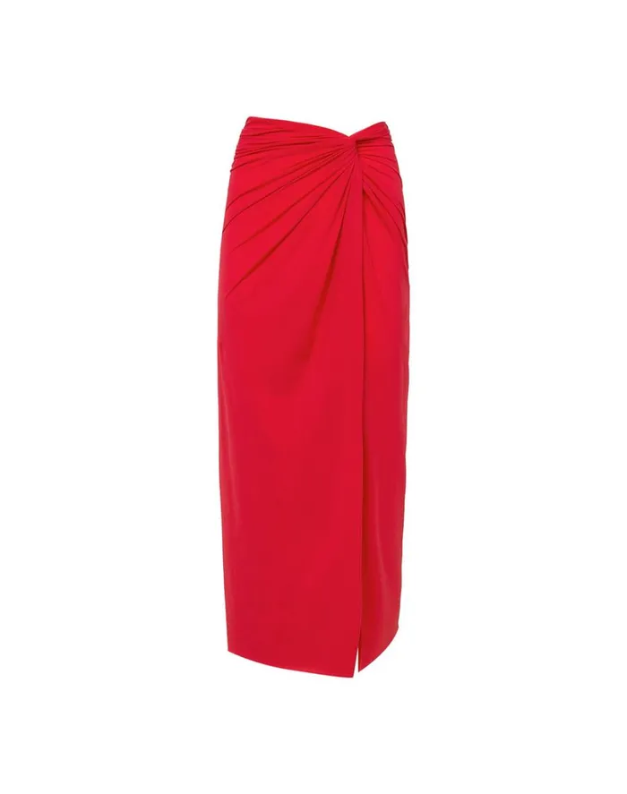 Cover Ups Women ViX Paula Hermanny Karen Midi Pareo Skirt 8211 Red Poppy