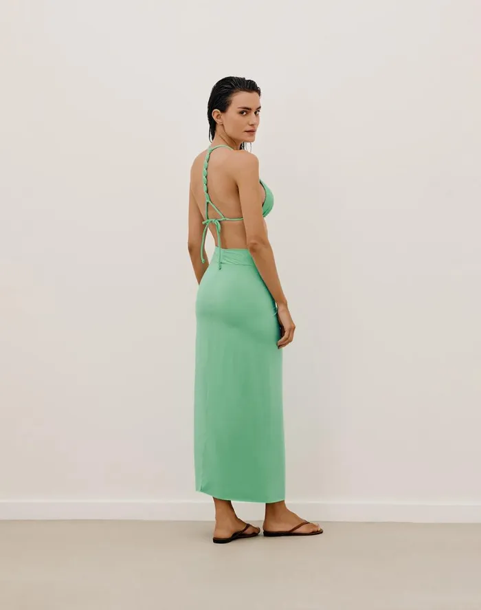 Cover Ups Women ViX Paula Hermanny Karen Midi Skirt 8211 Aqua