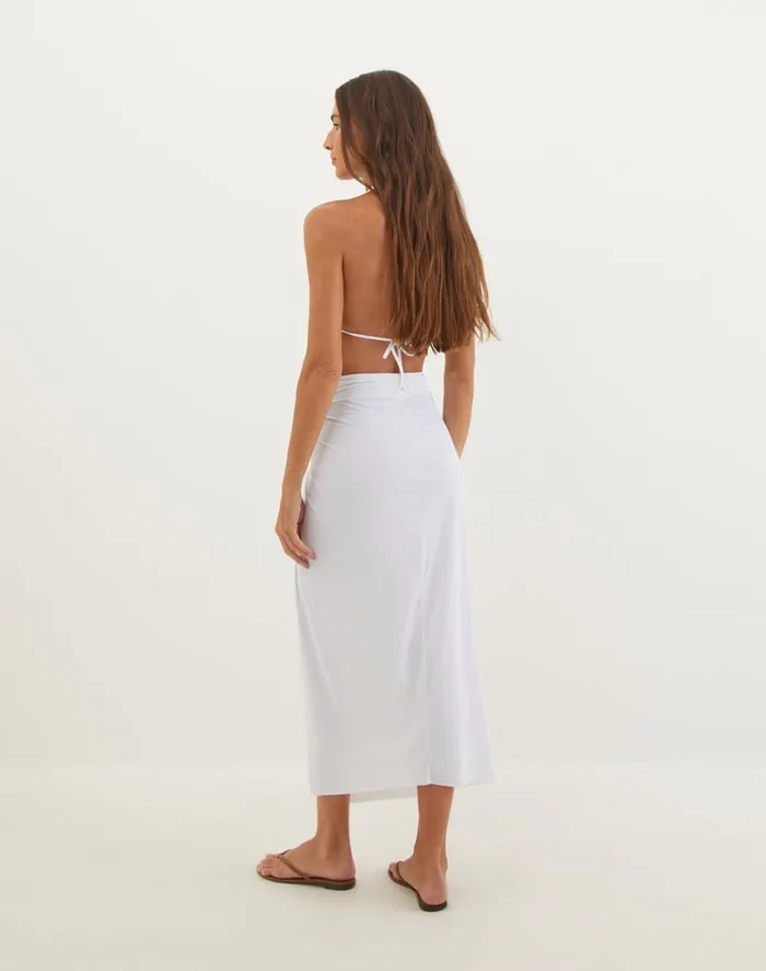 Cover Ups Women ViX Paula Hermanny Karen Midi Skirt Off White