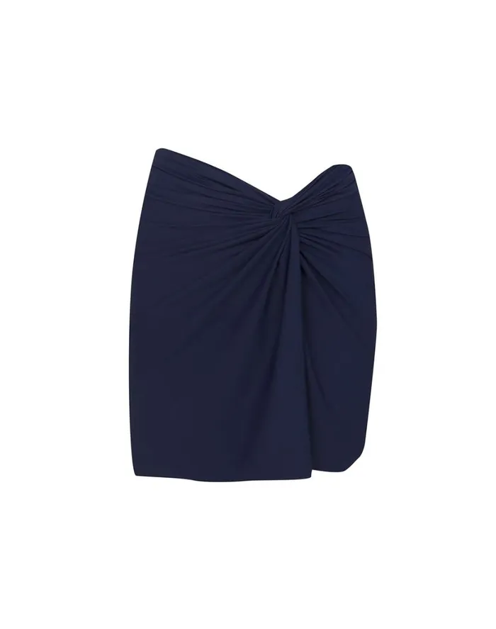 Cover Ups Women ViX Paula Hermanny Karen Mini Pareo Skirt 8211 Indigo