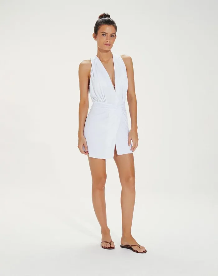 Cover Ups Women ViX Paula Hermanny Karina Mini Cover Up 8211 White