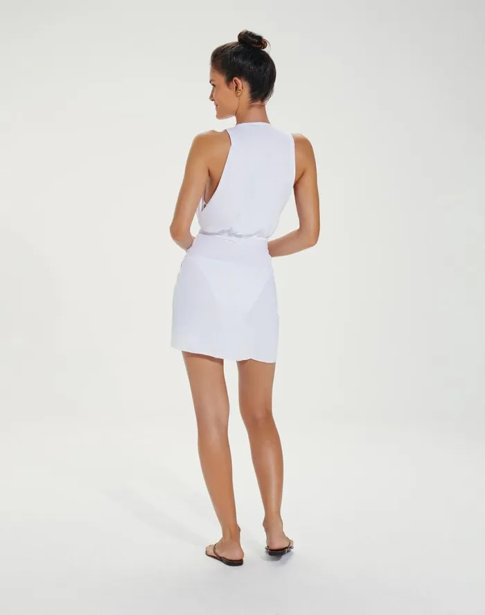 Cover Ups Women ViX Paula Hermanny Karina Mini Cover Up 8211 White