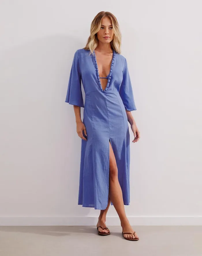 Cover Ups Women ViX Paula Hermanny Karlie Long Cover Up 8211 Infinite