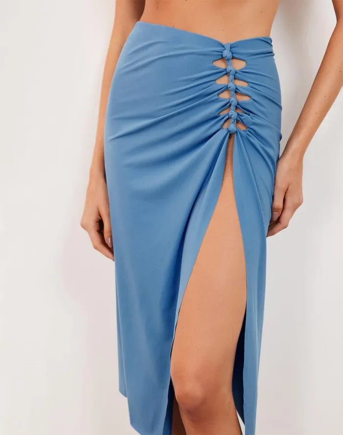 Cover Ups Women ViX Paula Hermanny Megan Midi Skirt 8211 Cave