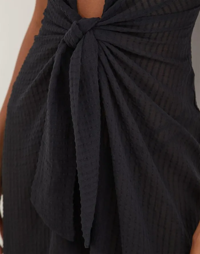 Cover Ups Women ViX Paula Hermanny Mita Long Cover Up 8211 Black