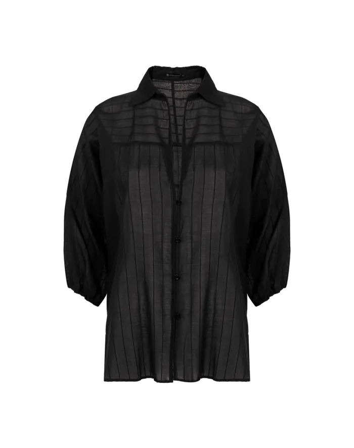 Cover Ups Women ViX Paula Hermanny Moana Short Cover Up 8211 Black
