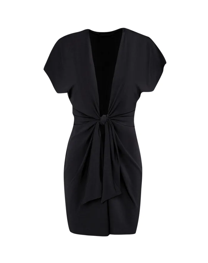 Cover Ups Women ViX Paula Hermanny Sasha Short Cover Up 8211 Black