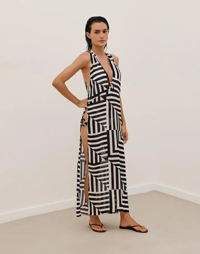 Cover Ups Women ViX Paula Hermanny Sully Long Cover Up 8211 Geo