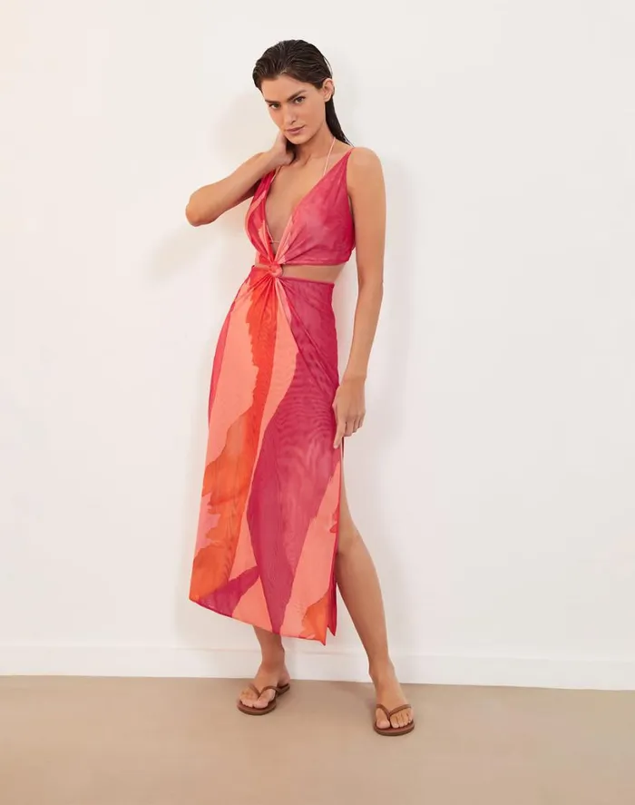Cover Ups Women ViX Paula Hermanny Thuly Long Cover Up 8211 Rambla