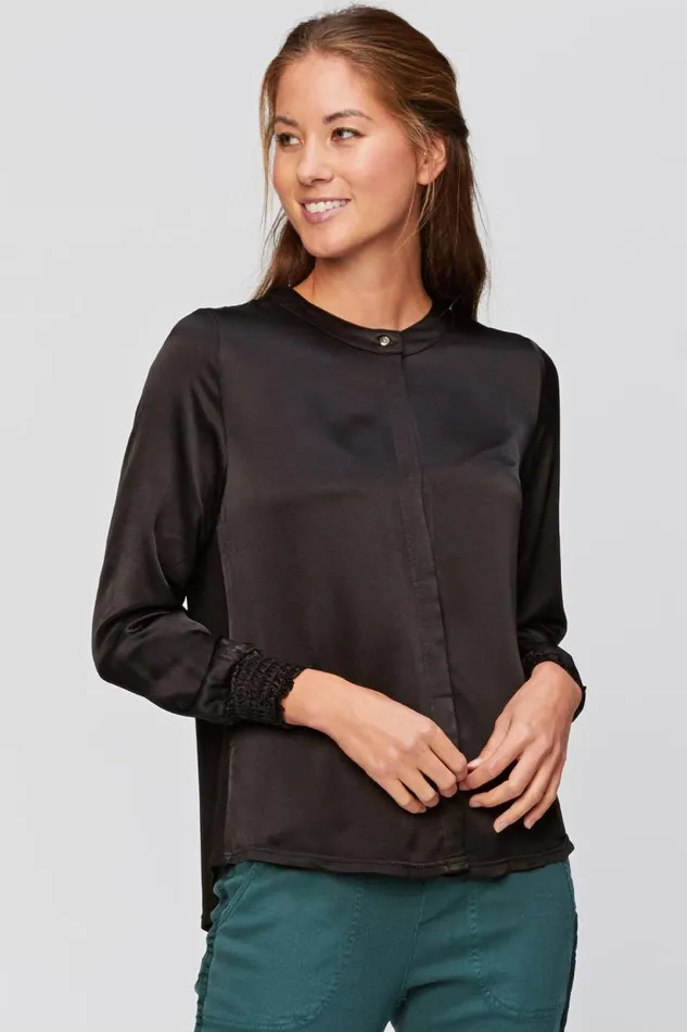 Cuthbert Blouse Black Clothing XCVI ShirtsBlouses