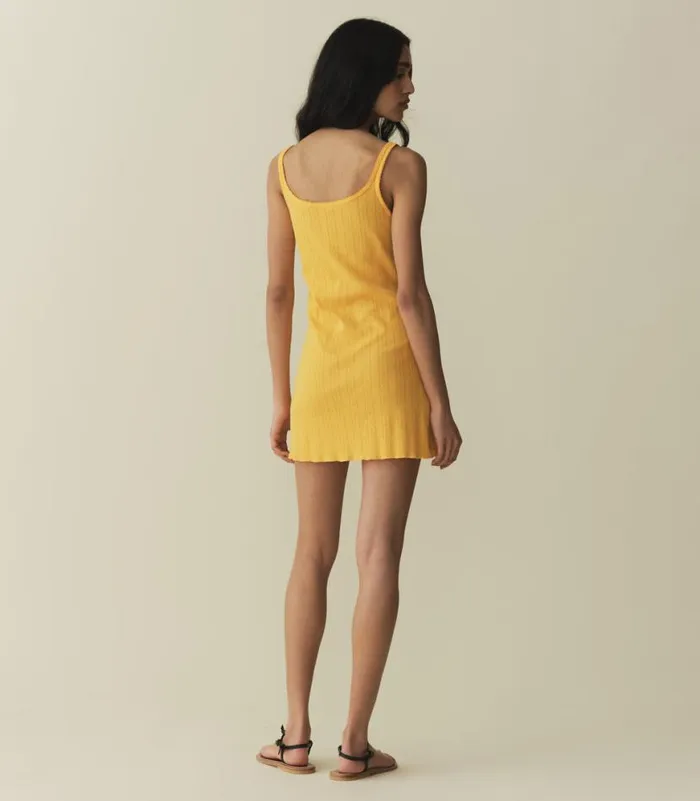 CYNTHIA DRESS Jonquille Apolline Pointelle Shop DEN Dresses