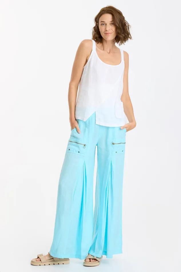 Darja Wide Leg Mermaid Tail Pigment Clothing XCVI Pants