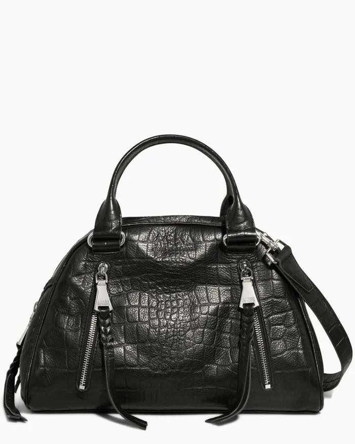 Day Dream Satchel Black Croco Women Aimee Kestenberg Shoulder Bags