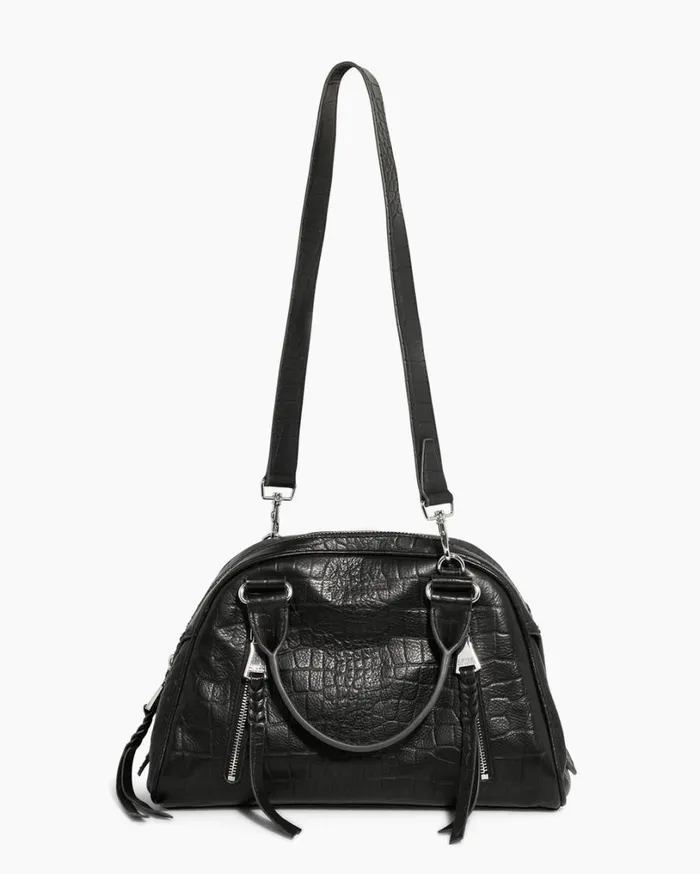 Day Dream Satchel Black Croco Women Aimee Kestenberg Shoulder Bags